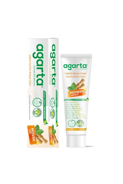 AGARTA BİTKİSEL TAM KORUMA DİŞ MACUNU MİSVAK 100ML - Resim 2