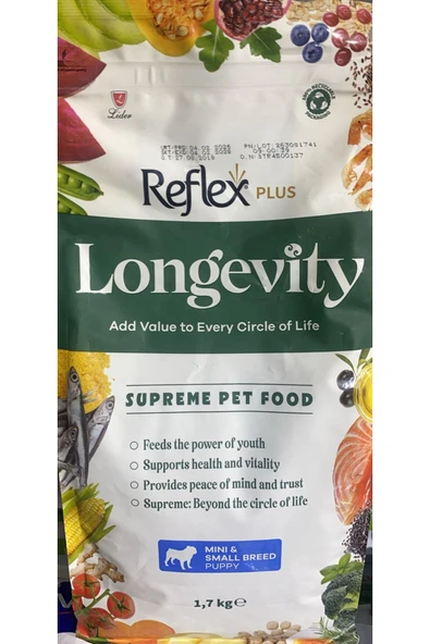REFLEX PLUS LONGEVITY MİNİ VE K.IRK Y.KÖPEK1700 G ürün görseli 1