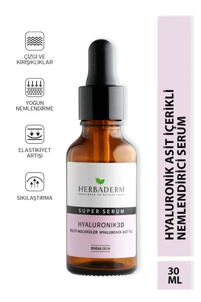 HERBADERM SUPERSERUM HYALÜRONİK 3D 30 ML - Resim 4