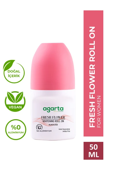 AGARTA DOĞAL ROLL ON FRESH FLOWER WOMEN 50 ML ürün görseli 1