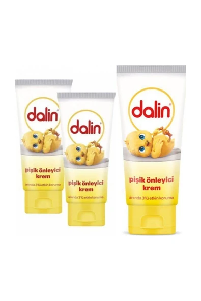 DALİN PİŞİK KREMİ 100 ML 3 ADET ürün görseli 1