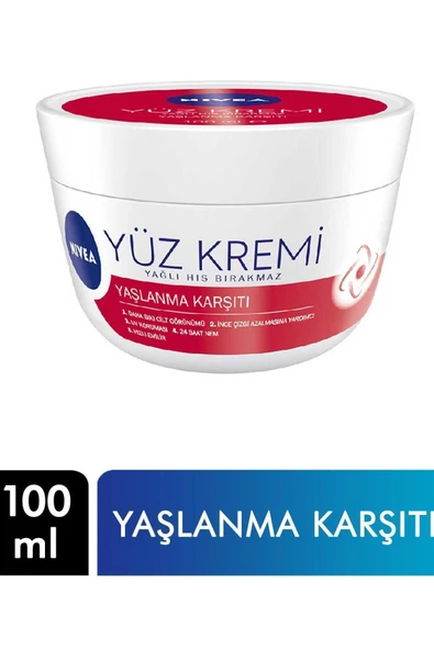 NİVEA YAŞLANMA KARŞITI YÜZ KREMİ 100 ML ürün görseli 1