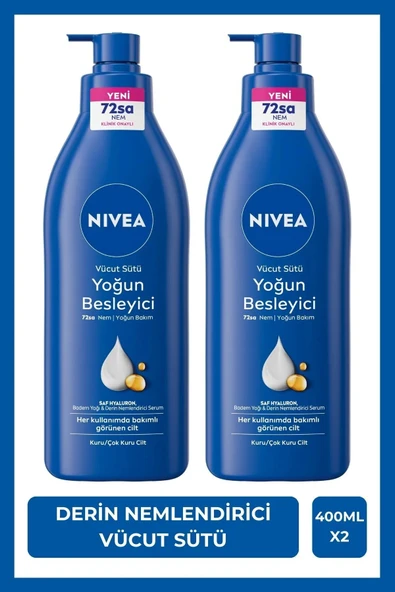 NİVEA YOĞUN BESLEYİCİ VÜCUT SÜTÜ 400 ML ürün görseli 1