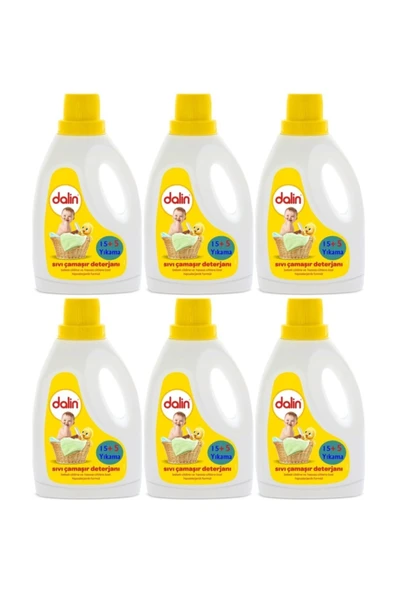 DALİN SIVI ÇAMAŞIR DETERJANI 1500 ML 6 ADET ürün görseli 1