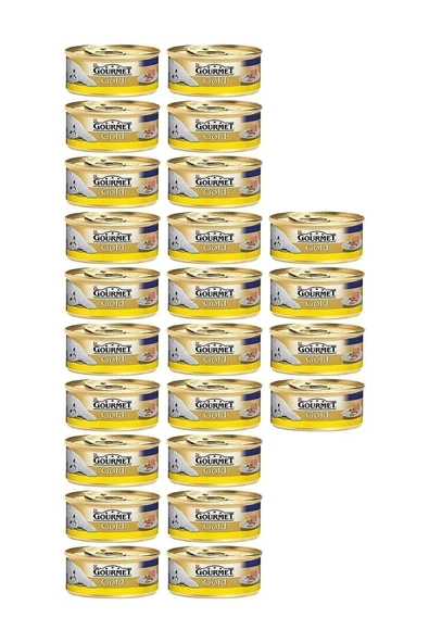 Purina Gourmet Gold Kıyılmış Tavuklu Yetişkin Kedi Konserve Maması 24 x 85 G ürün görseli 1