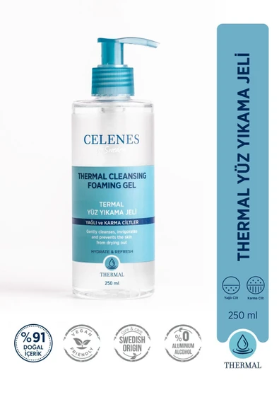 CELENES TER.YÜZ TEMİZLEME JELİ YAĞLI-KARMA 250ML 1 ADET ürün görseli 1