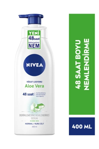 NİVEA VÜCUT BAKIM LOSYON ALOE VERA (PUMP) 400 ML ürün görseli 1