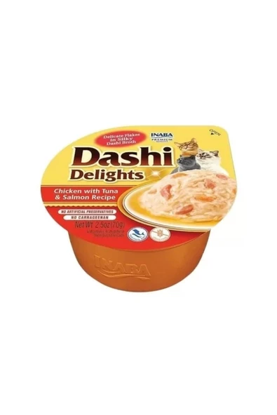 CİAO DASHİ TAVUK&TON&SOMONLU KEDİ ÇORBASI 70 GR ürün görseli 1