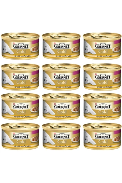 Gourmet Gold Parça Etli hindiördek Kedi Konse 85gr ürün görseli 1