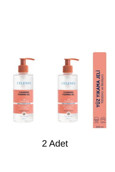 CELENES CLOUDB.KURU HASSAS.YÜZ YIKAMA JELİ 250ML 2 ADET ürün görseli 1