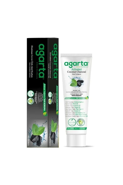 AGARTA DİŞ MACUNU AKT. KARBON HİND.CEV.ÖZLÜ 100 ML ürün görseli 1