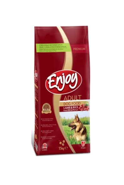 ENJOY KUZU VE PİRİNÇLİ YETİŞ. KÖPEK MAMASI 15 KG 1 ADET ürün görseli 1
