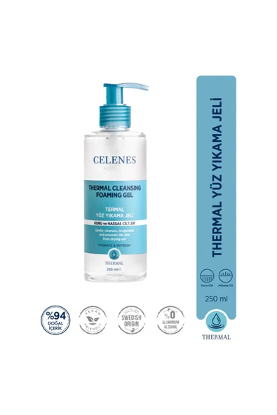 CELENES TER.YÜZ TEMİZLEME JELİ HASSAS KURU 250ML 1 ADET ürün görseli 1