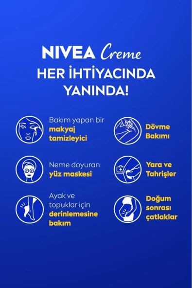 NİVEA KREM 250 ML TENEKE - Resim 3