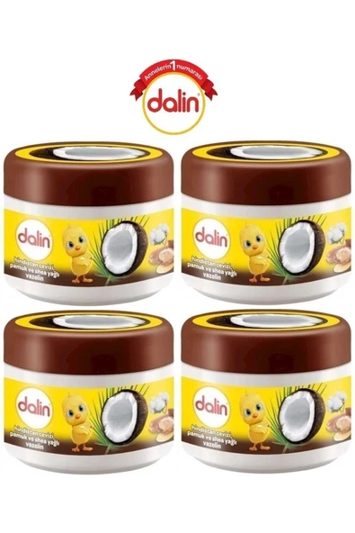 DALİN VAZELİN 100 ML HİNDİSTAN CEVİZLİ 4 ADET ürün görseli 1