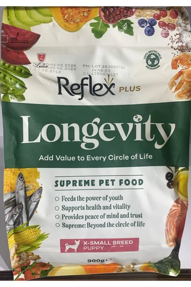 REFLEX PLUS LONG.ÇOK KÜÇÜK IRK YAVRU KÖPEK .900 G ürün görseli 1