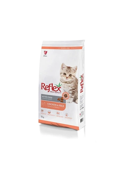 REFLEX YAVRU KEDİ KİTTEN TAVUKLU PİRİNÇLİ 15 KG 1 ADET ürün görseli 1