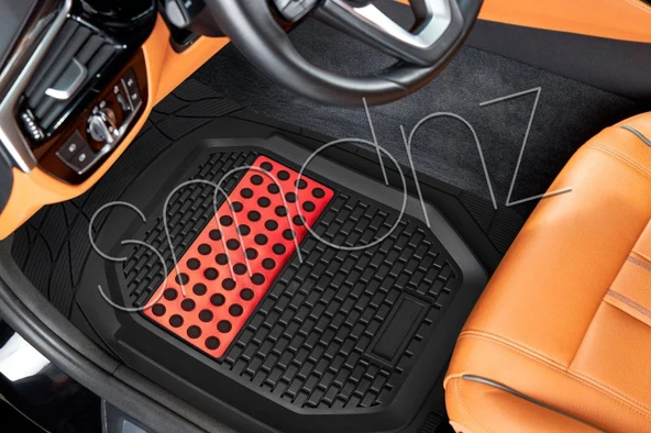 Audı A1 2019 Model Uyumlu 3d Havuzlu Paspas Set (Kırmızı) ürün görseli 1