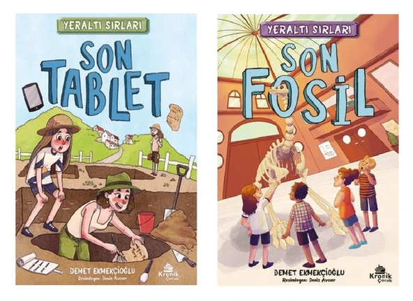Demet Ekmekçioğlu Yeraltı Sırları Seti 2 Kitap (Son Fosil + Son Tablet) ürün görseli 1