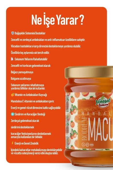 Yöresel Bahçem Bodrum Mandalina Macunu - Resim 3