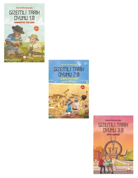 Demet Ekmekçioğlu Gizemli Tarih Oyunu Seti 3 Kitap (Karainde Taş Çağı + Göbeklitepe'nin Kayıp Heykeli + Hitit Güneşi) ürün görseli 1