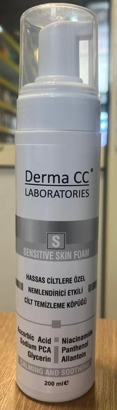 Derma CC Hassas Ciltlere Özel Cilt Temizleme Köpüğü 200 ml ürün görseli 1
