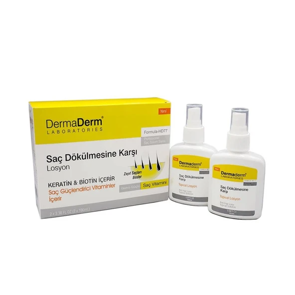 Dermaderm Saç Dökülmesine Karşı HD 77 Topical Losyon 250 ml ürün görseli 1