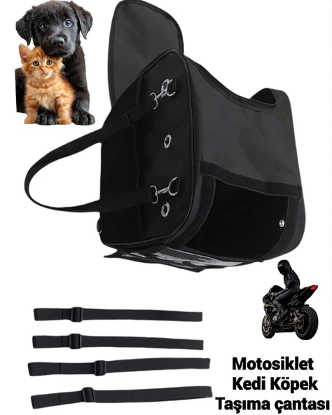 KEDİ KÖPEK TAŞIMA MOTOSİKLET ÇANTASI ürün görseli 1