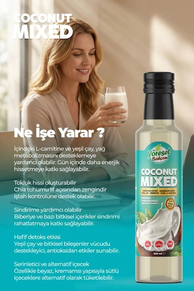 Yöresel Bahçem Coconut Mix 250 ml - Resim 5