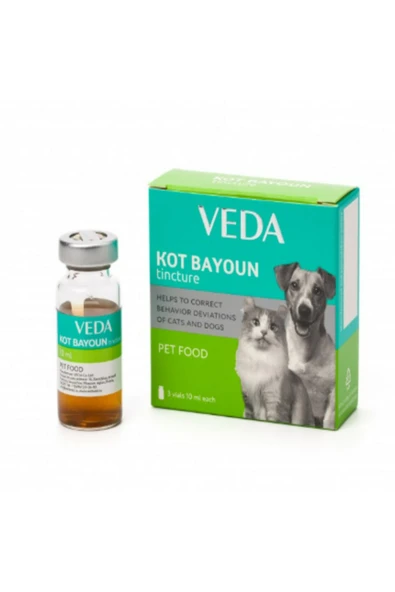 Vedavet Veda Kot Bayoun 30 ml Sıvı Kedi & Köpek Sakinleştirici Damla (Kızgınlık ve Stres) ürün görseli 1