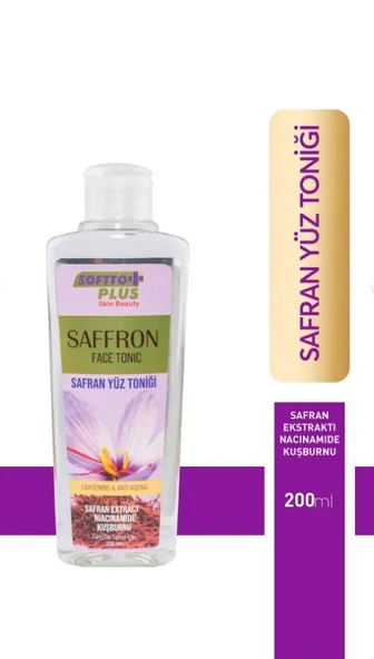 Softto Plus Safran Yüz Toniği 200 Ml ürün görseli 1