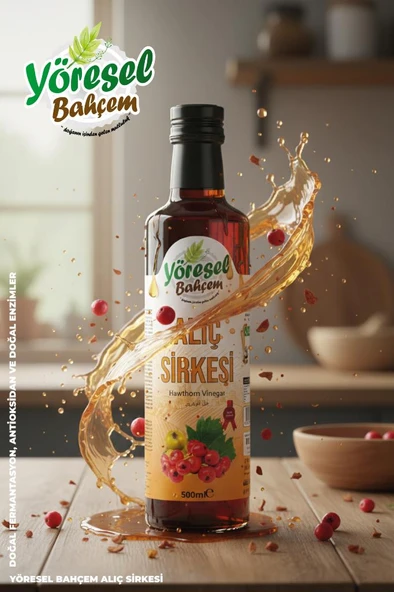 Yöresel Bahçem Alıç Sirkesi Doğal Fermantasyon (500ML) ürün görseli 1