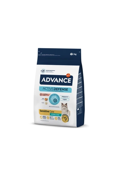 Advance Sensitive Somonlu Hassas Kısırlaştırılmış Kedi Maması 3 Kg ürün görseli 1