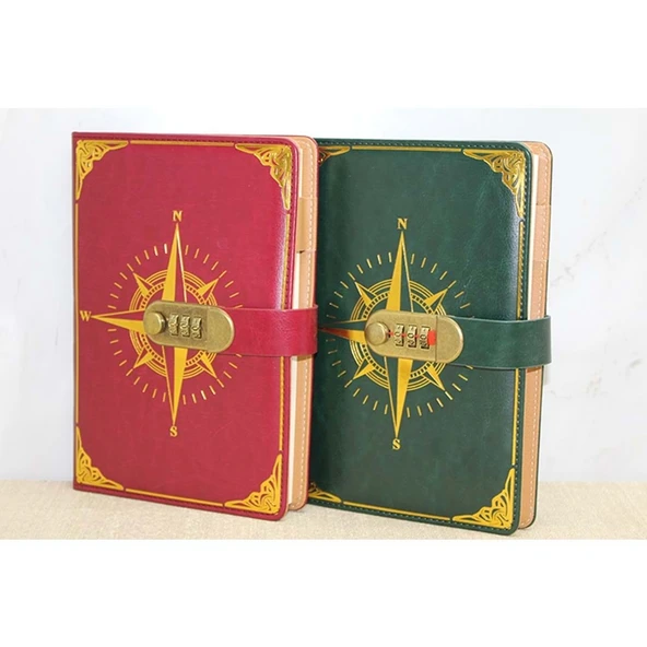 Özel Tasarım Şifreli Deri Defter ürün görseli 1