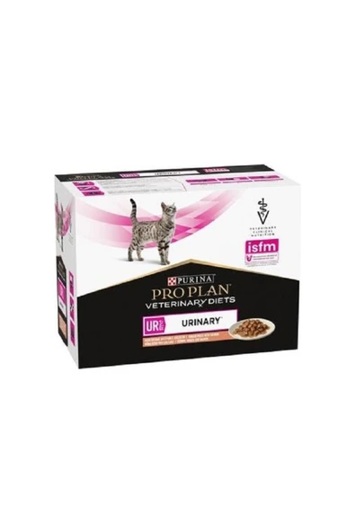 Purina Proplan Veterınary Dıets Ur Urinary Somonlu Yaş Kedi Maması 10 x 85 gr ürün görseli 1