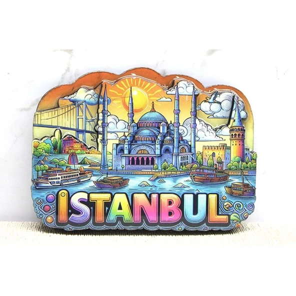 Ahşap İstanbul Temalı Magnet ürün görseli 1