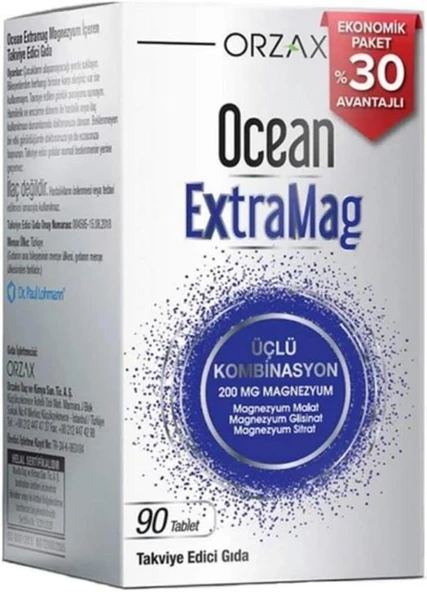 Orzax Ocean Extramag Üçlü Kombinasyon 90 Tablet ürün görseli 1