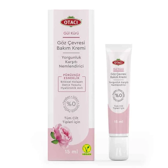 Otacı Gül Kürü Göz Çevresi Bakım Kremi Tüm Ciltler İçin 15 Ml ürün görseli 1
