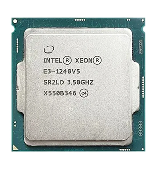 Intel Xeon E3-1240 v5 3.5GHz 8MB Cache LGA1151 CPU Tray ürün görseli 1