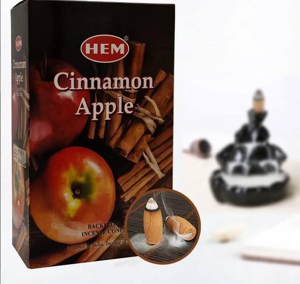 Hem Konik Geri Akış  Tütsü Cinnamon Apple 1 Paket 10 Adet ürün görseli 1