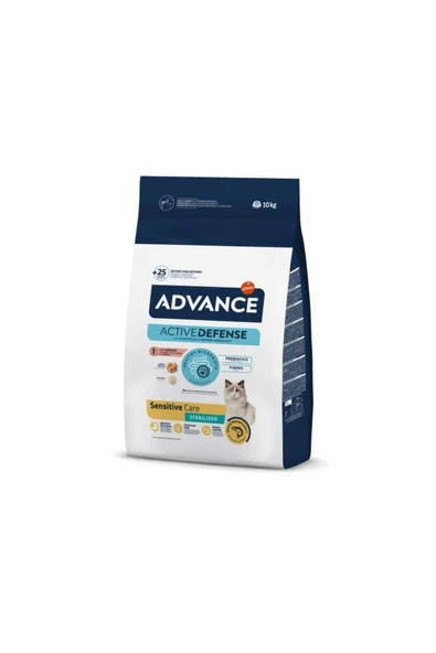 Advance Adult Sterilised Sensitive Somonlu Kısırlaştırılmış Yetişkin Kuru Kedi Maması 10 kg(.09/2 ürün görseli 1