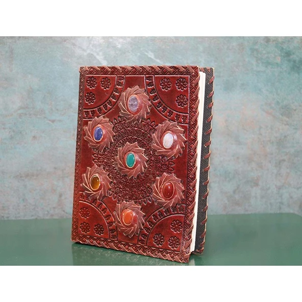Taşlı Deri Defter ürün görseli 1