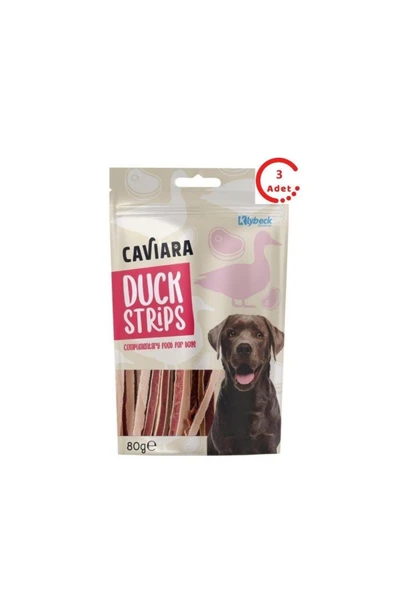 fuave Caviara Kurutulmuş Ördek Şeritleri Köpek Ödülü 80 Gr x 3 Adet ürün görseli 1