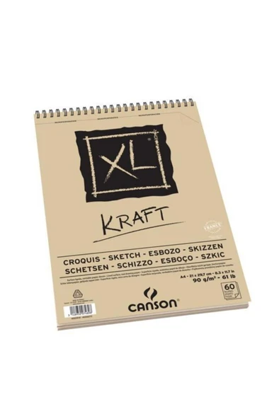 Canson XL Kraft Defter - A4 - 90gr - 60 Yaprak ürün görseli 1