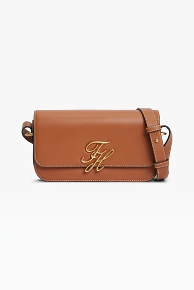 Tommy Hilfiger   TH SCRIPT FLAP CROSSOVER Kadın Kahverengi Çanta - AW0AW18399 ürün görseli 1