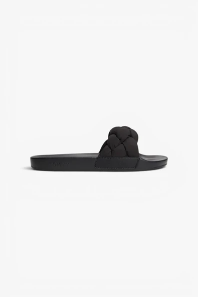 Tommy Hilfiger   TH BRAIDED POOL SLIDE Kadın Siyah  - FW0FW09203 ürün görseli 1