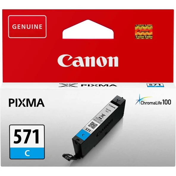 Tonersepeti Canon CLI-571/0386C001 Mavi  Kartuş ürün görseli 1