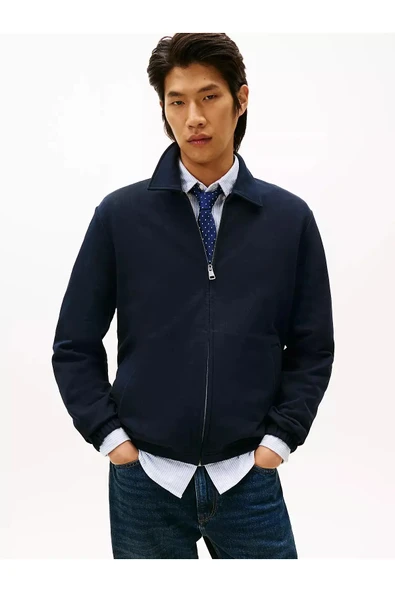 Tommy Hilfiger   ESSENTIAL TERRY IVY JACKET Erkek Mavi Sweatshirt - MW0MW41767 ürün görseli 1