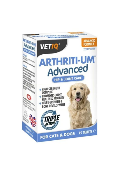 Vetiq MC Arthriti-Um Kedi Ve Köpek Glukozamin Eklem Güçlendirici Tablet 45 Adet ürün görseli 1