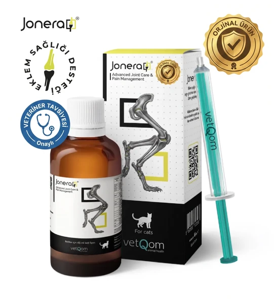 Vetqom Jonera Sıvı Form Kedi Eklem ve Hareket Destek Vitamini 45 ml Orijinal Ürün ürün görseli 1